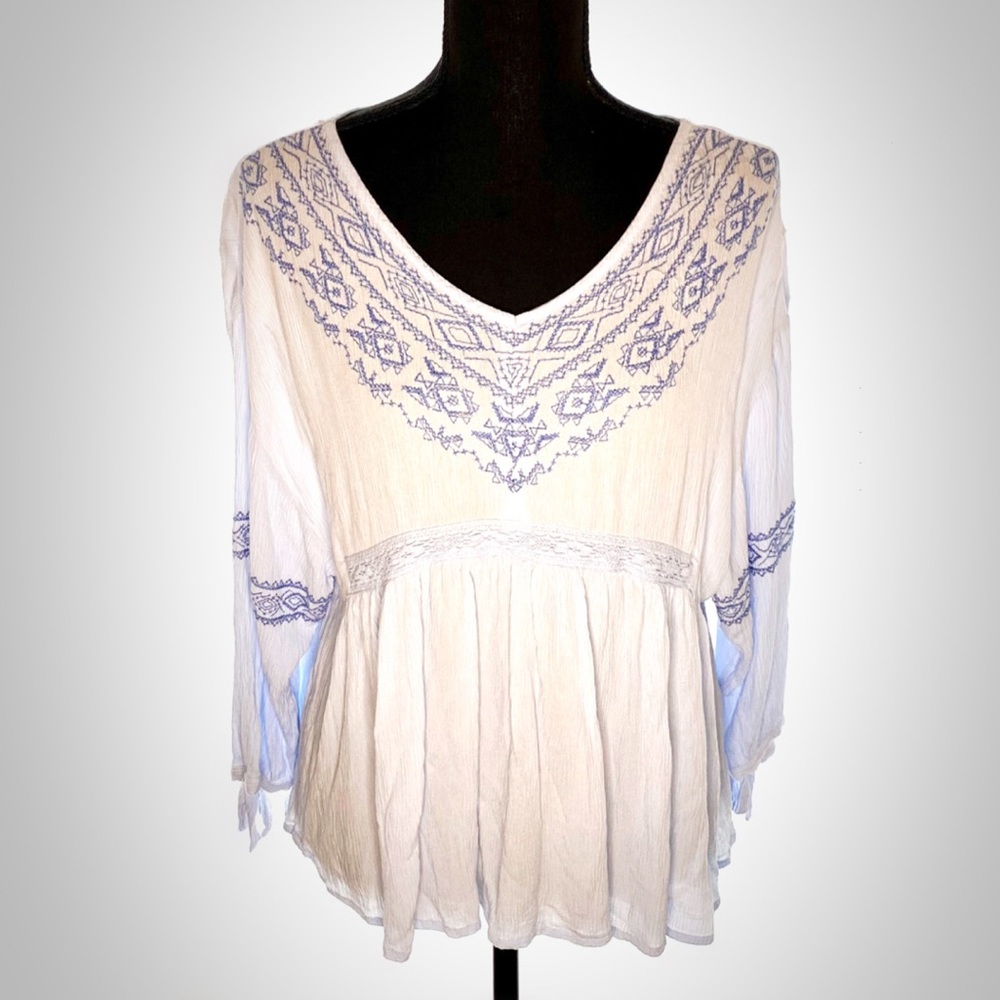 NWT Justice Girls Peasant Top